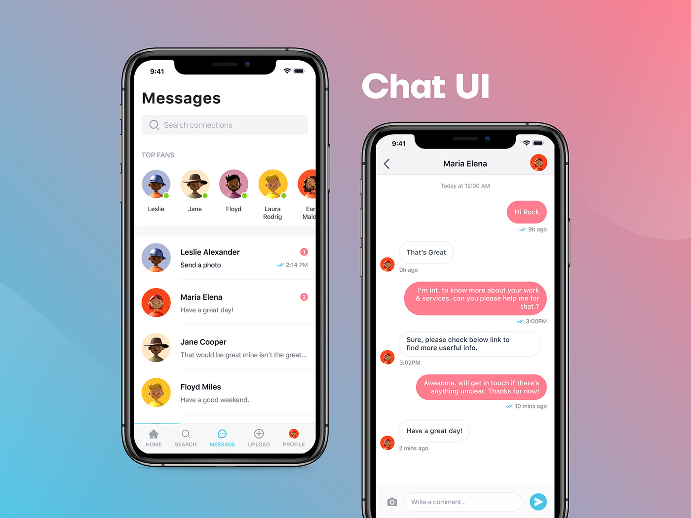 Message ui. I message UI.