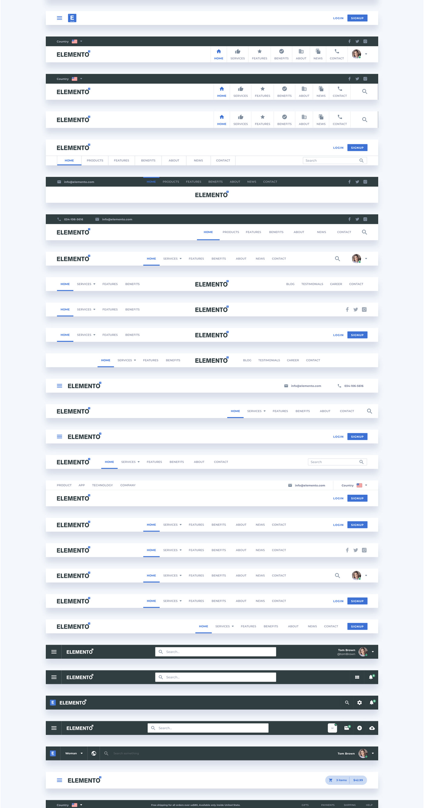 Elemento UI Kit - Components Library for Web - 19