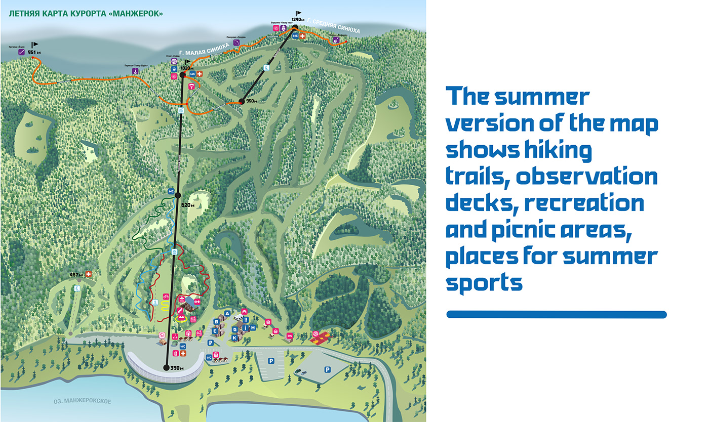 Манжерок карта трасс 2023
