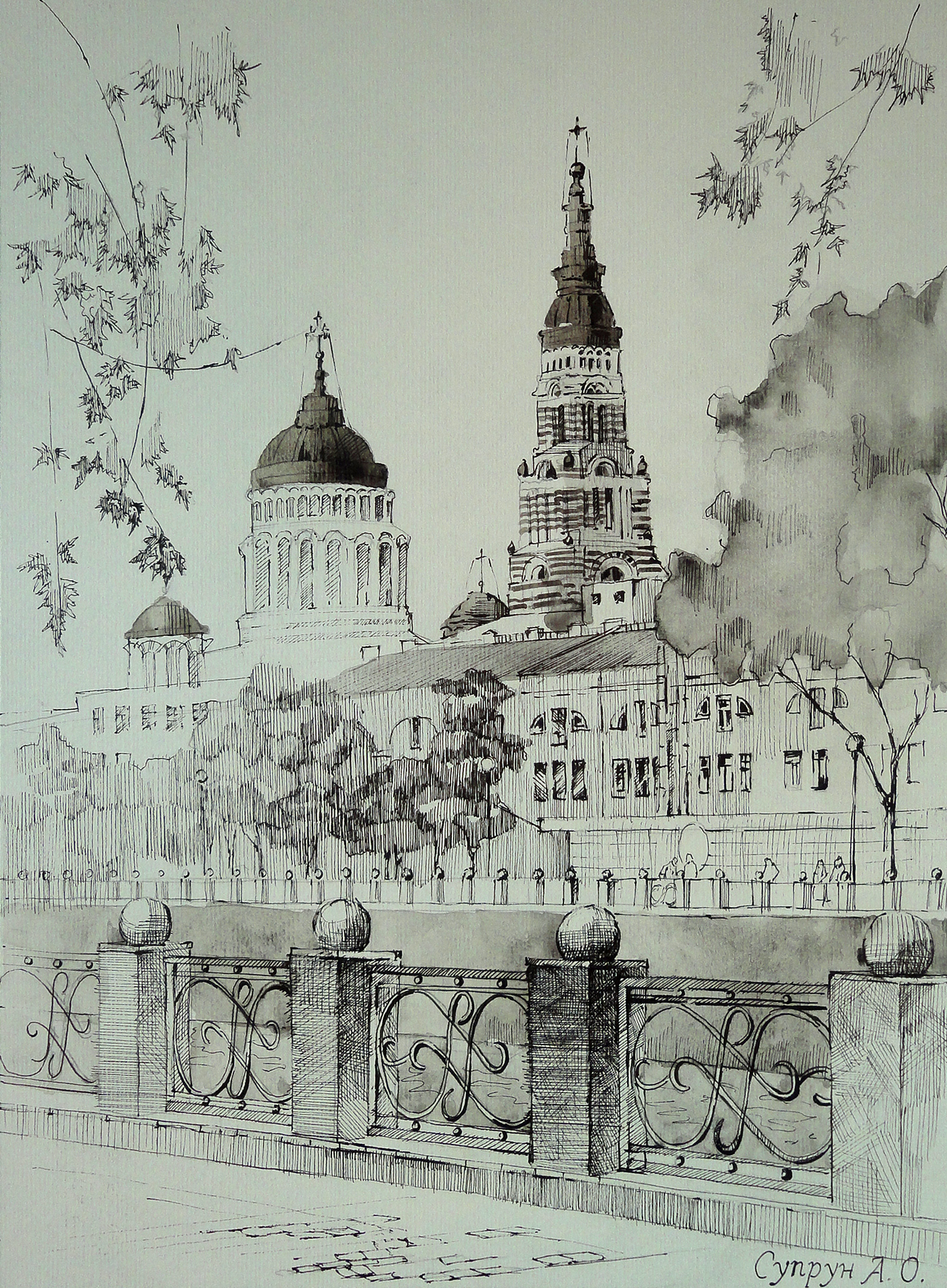 Зарисовки архитектуры Москвы