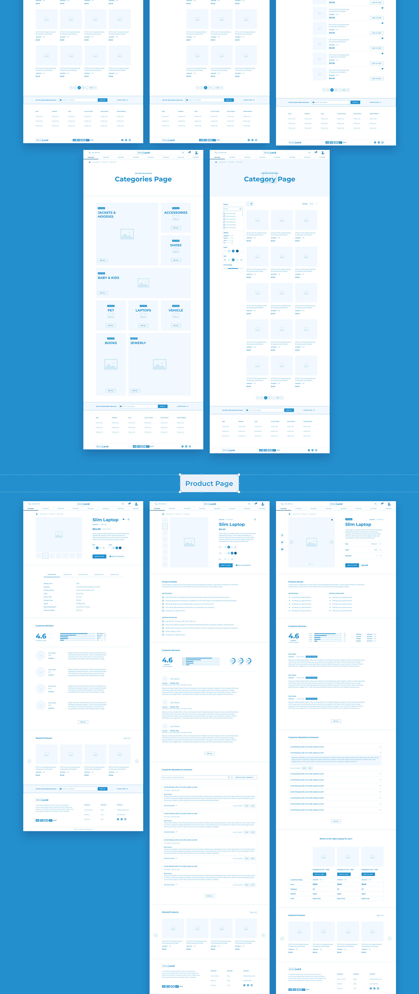 Wireland for Ecommerce - Massive Wireframe Library Collection - 3