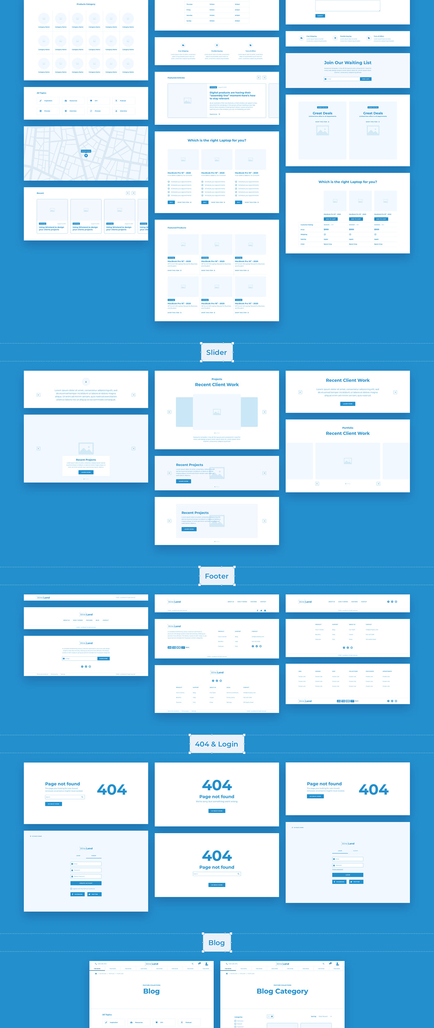 Wireland for Ecommerce - Massive Wireframe Library Collection - 7