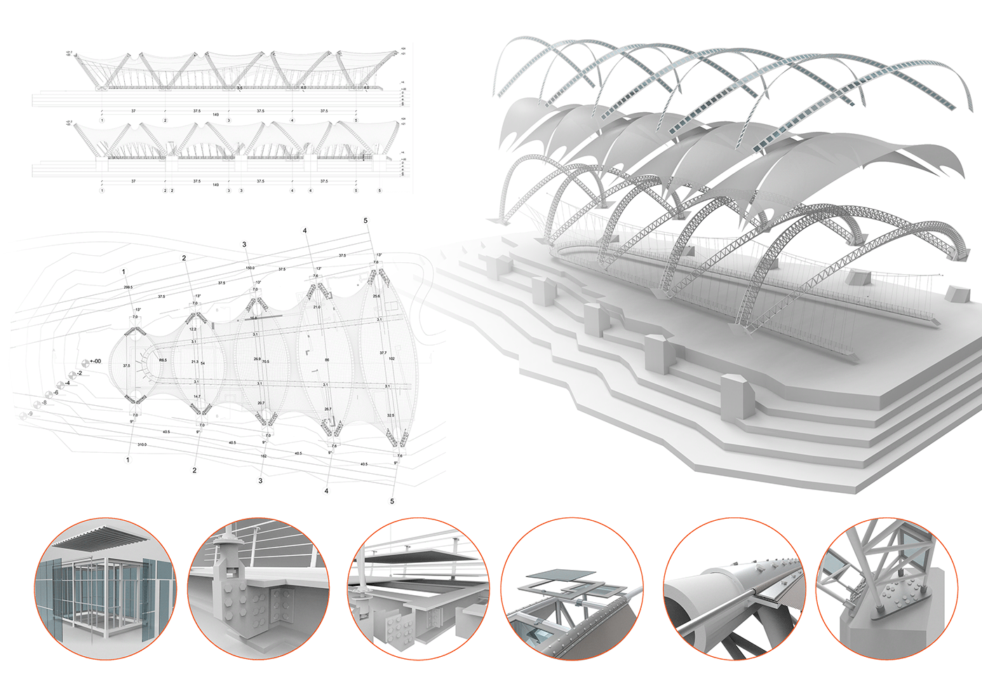 Design and structure. Building structure stcktch. Guide Design Structural Glass Plate. Pension Design and structure.