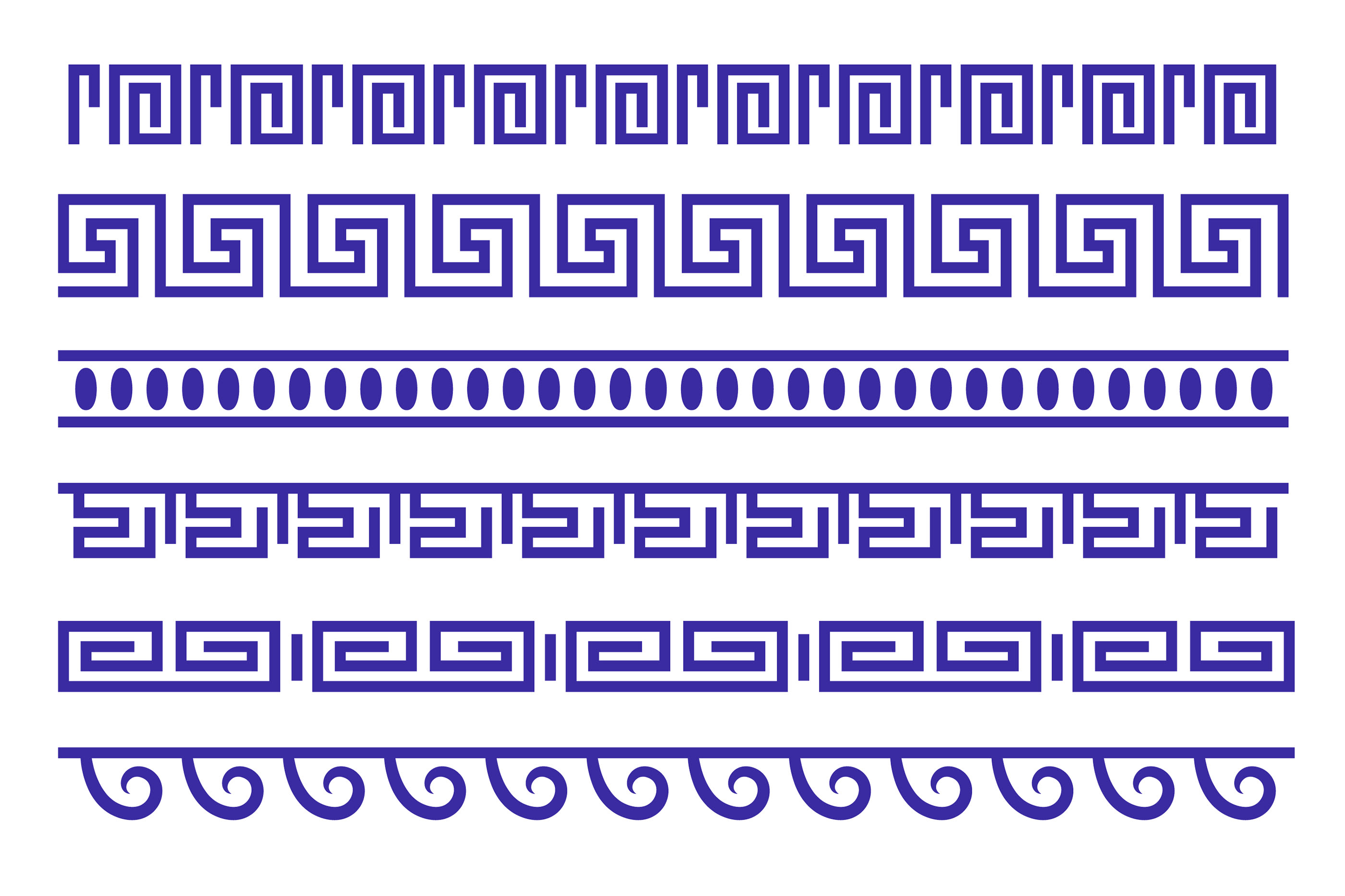 Греческий чешуйчатый орнамент