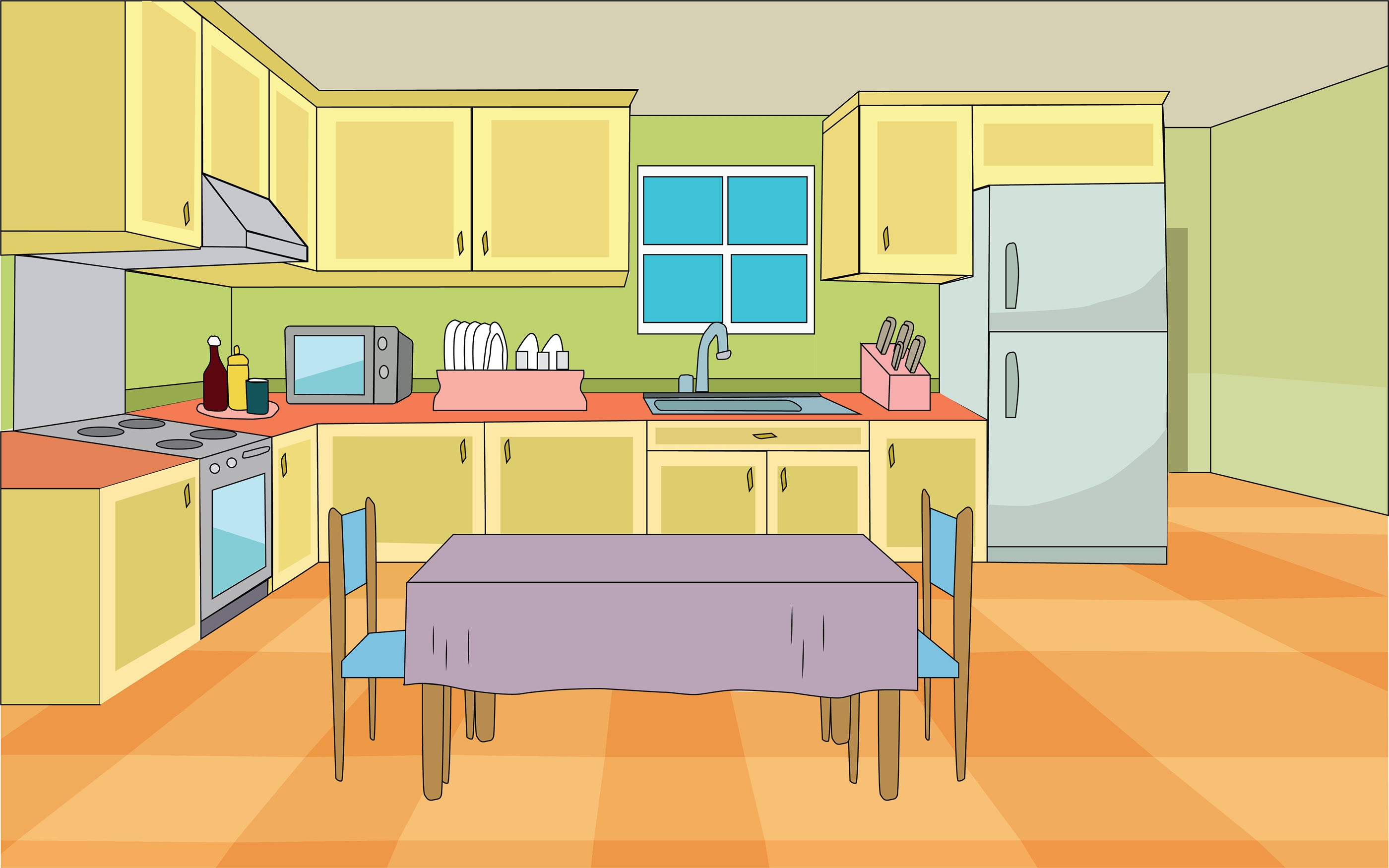 Kitchen and Dining Room рисунок