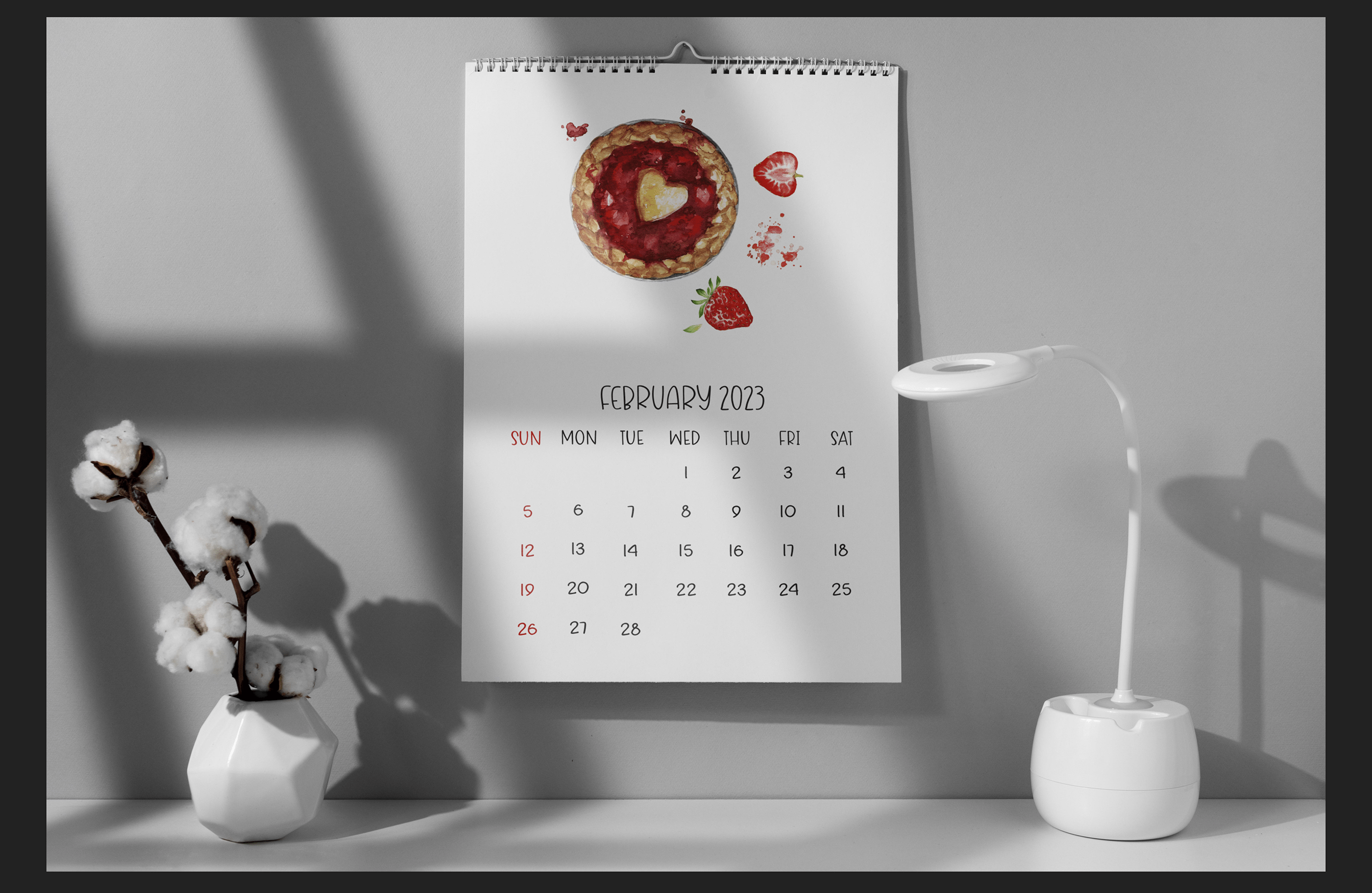 Календарь на год на стену Calendar 2023 на Behance