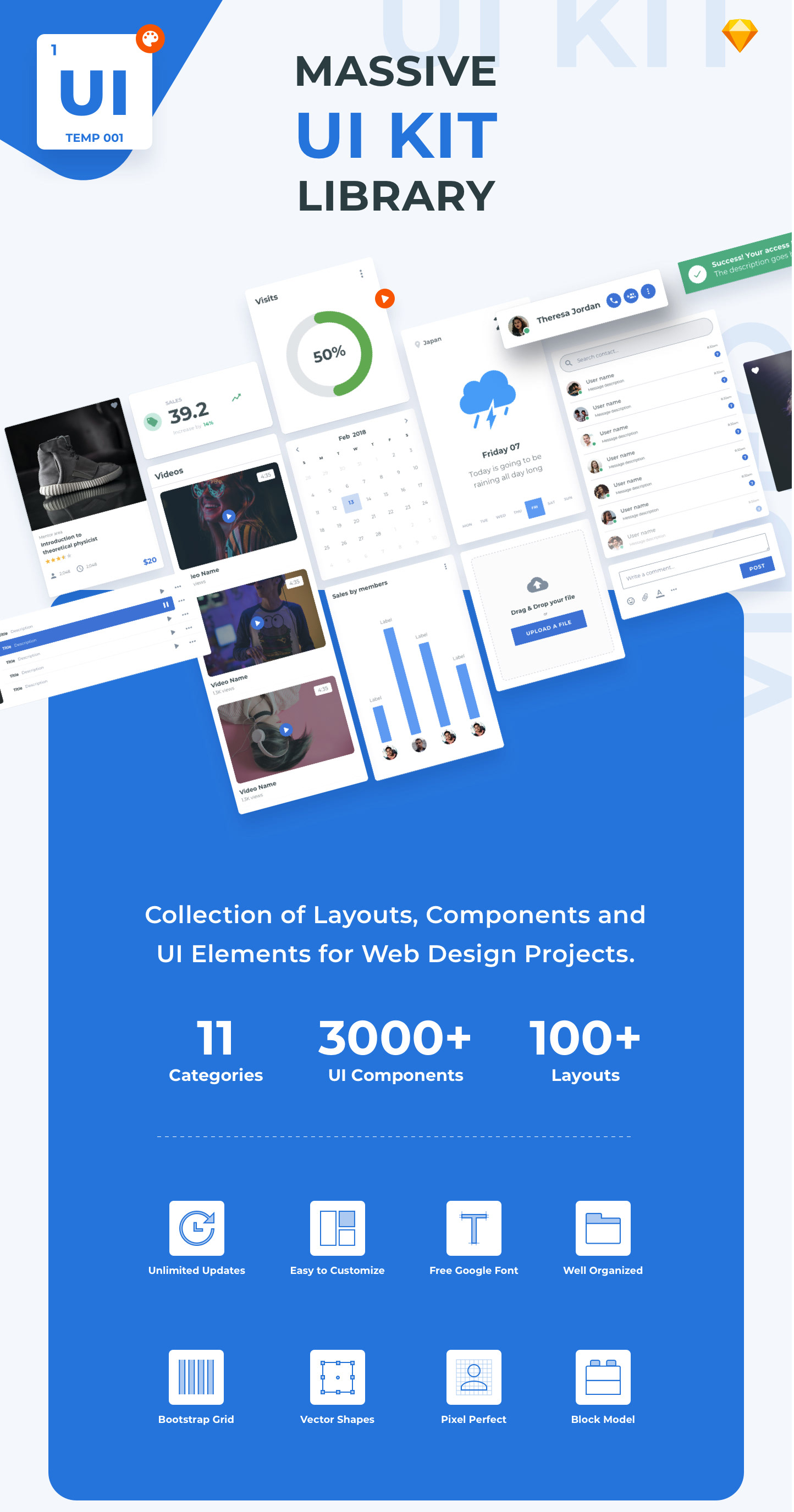 Elemento UI Kit - Components Library for Web - 1