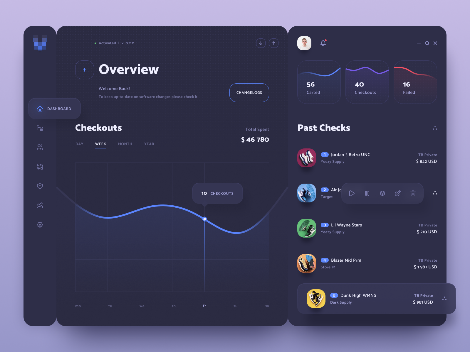 UI desktop. Desktop app Design.