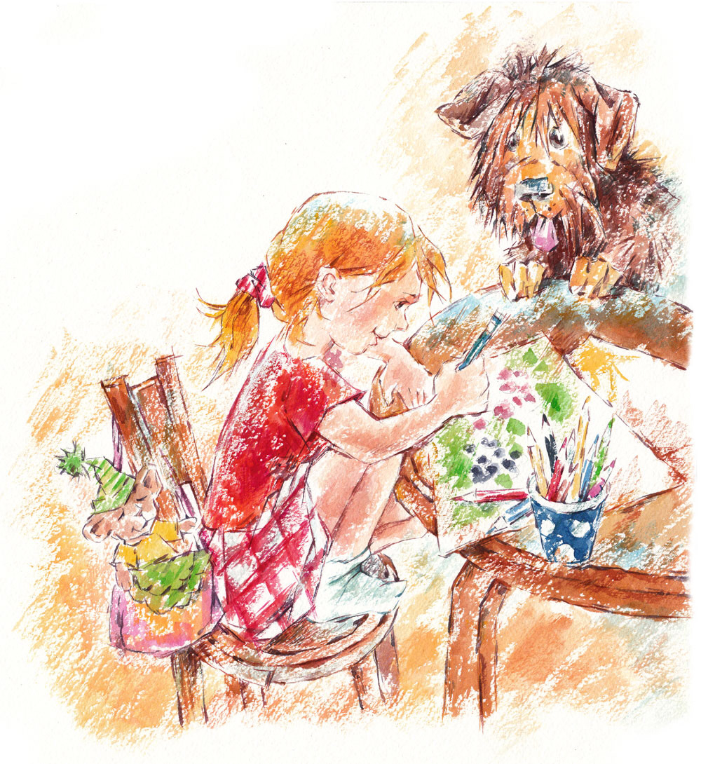 Стихотворение барто нарисуем огород. Добрые иллюстрации Екатерины Комраковой.