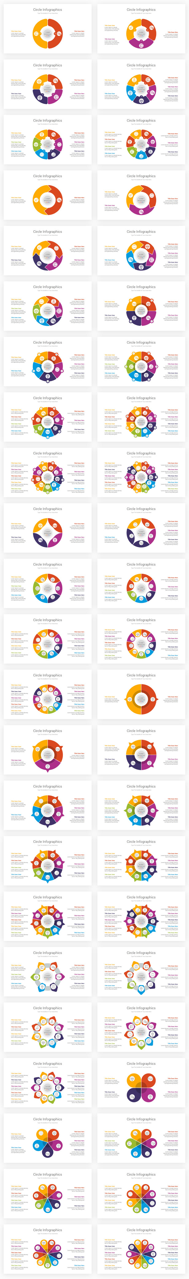 Circle Infographics PowerPoint and Illustrator Diagrams - 1