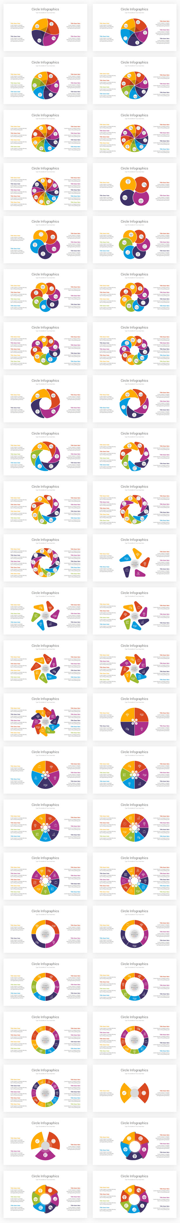 Circle Infographics PowerPoint and Illustrator Diagrams - 2