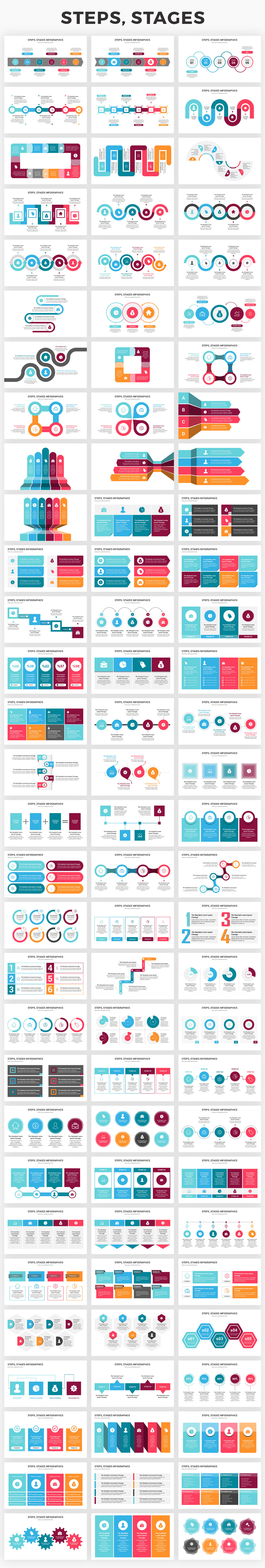 Infographics Complete Bundle PowerPoint Templates - 18