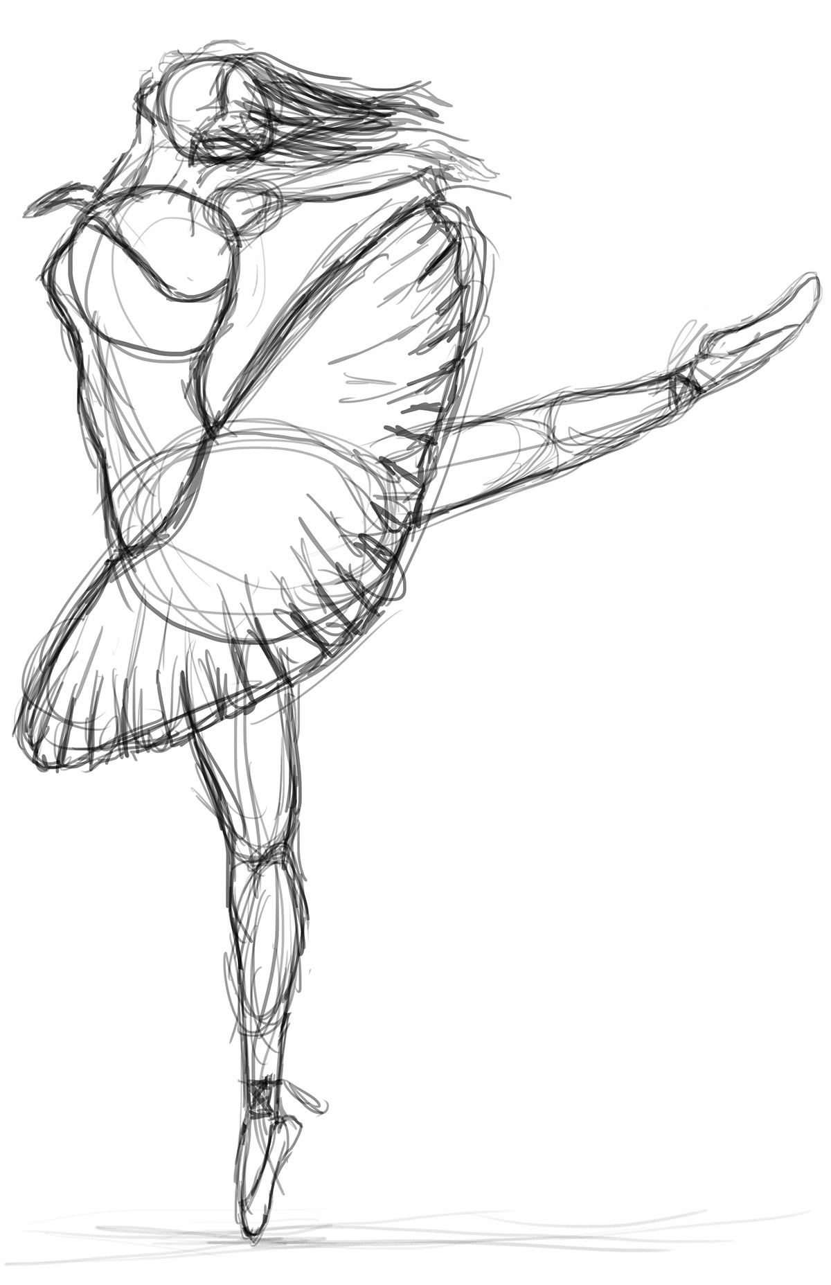 Картинки для срисовки балерины легко