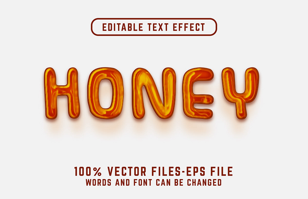 Honey text. Honey Effect. Honey text PSD.