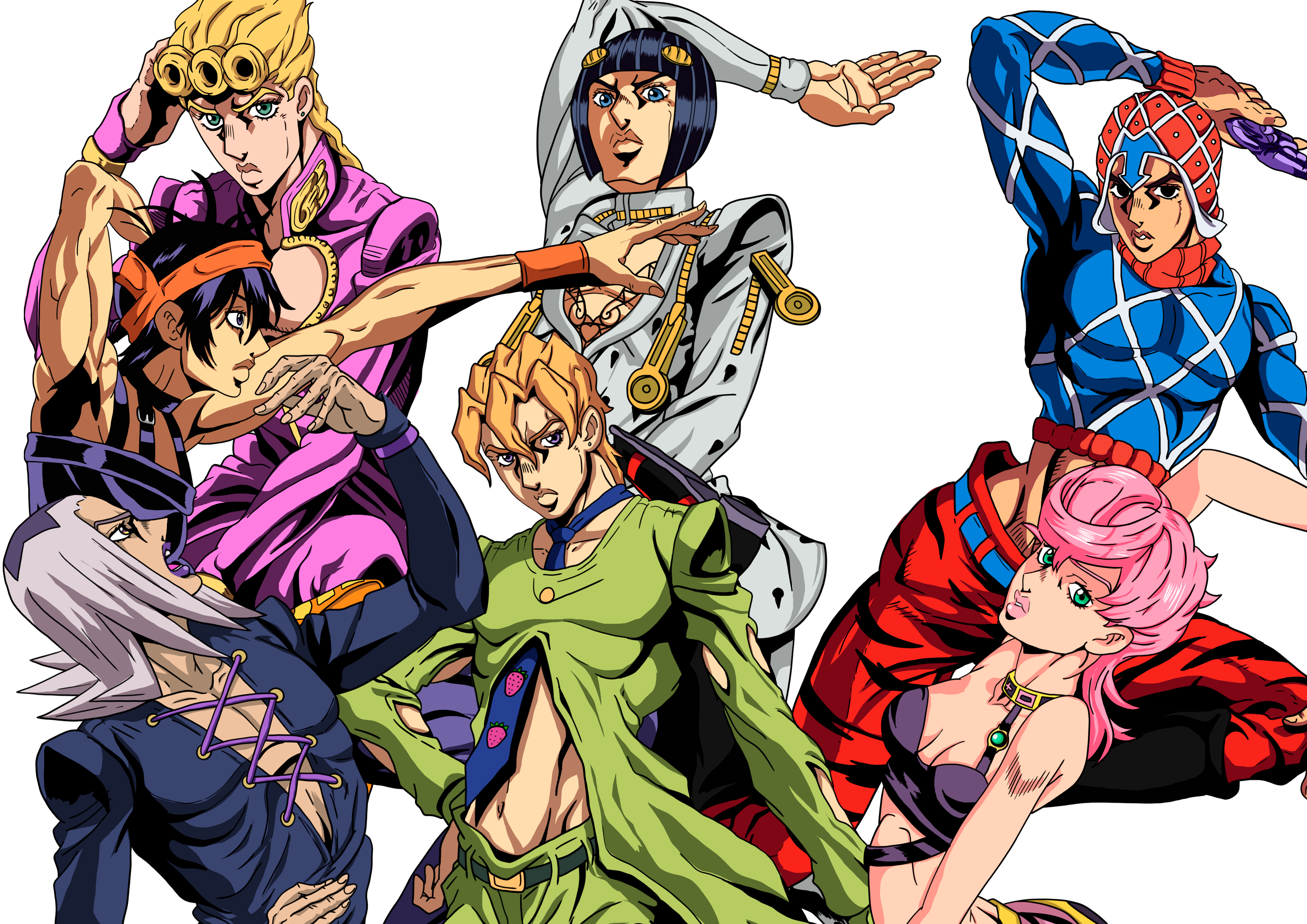 <b>jojo</b> Passione giorno Bruno Bucciarati trish Mista Narancia abbachio wenderi...