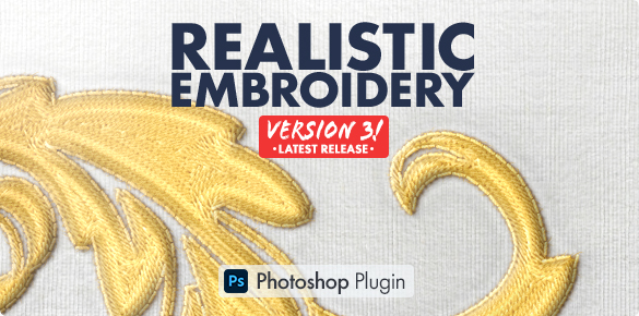 Realistic Embroidery - Photoshop Actions - 1