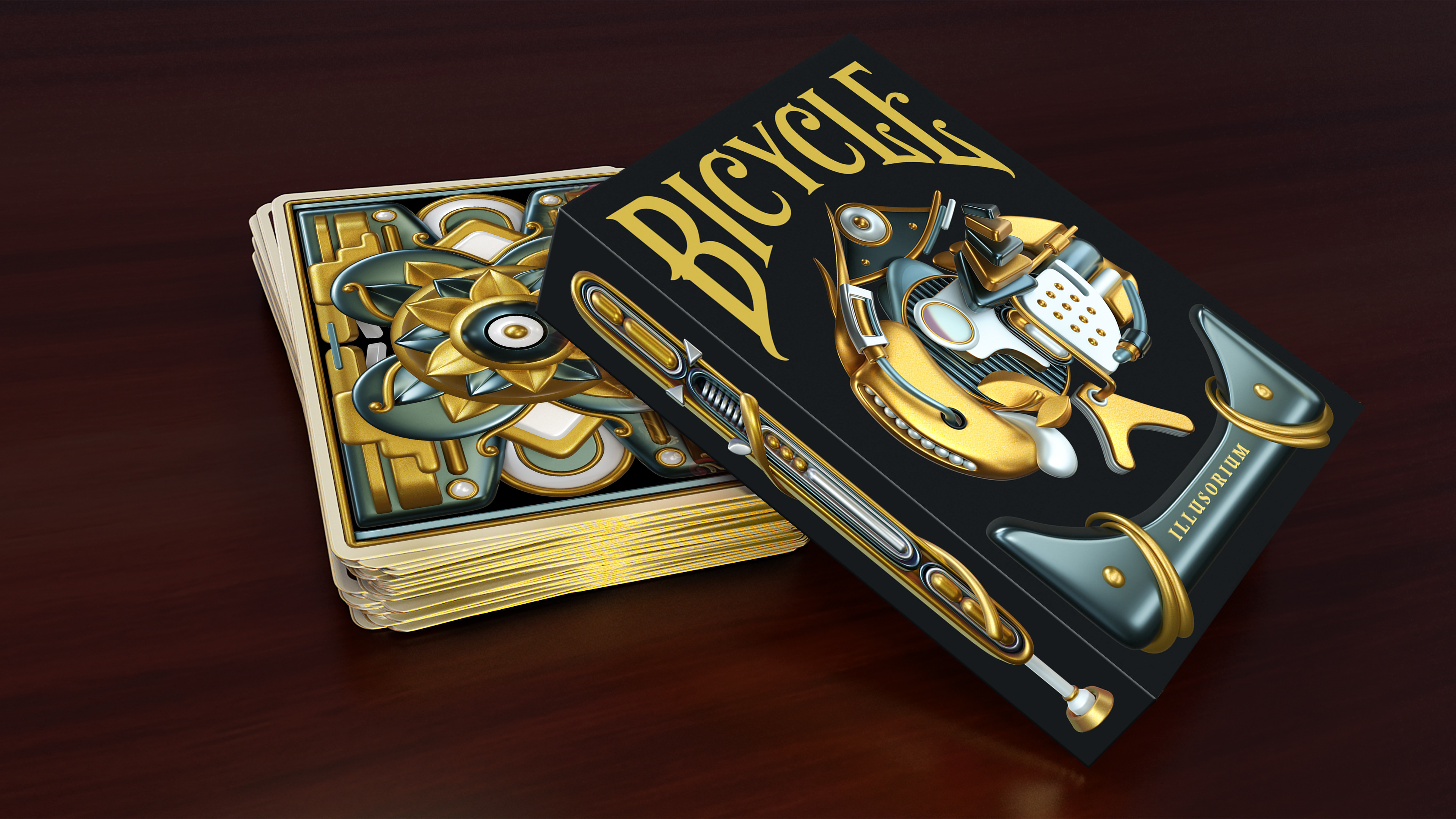 Elite magic. Hyper Neon playing Cards.